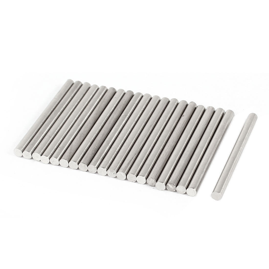 DIY Car Helicopter Model Toy Stainless Steel Round Axles Rod Bar 3mmx40mm 20 Pcs