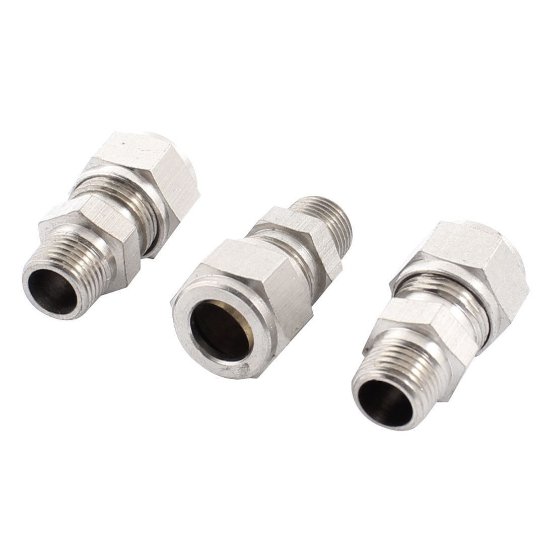 3 Pcs 8mm Hose Straight Pneumatic Quick Coupler Fitting Joint Connector