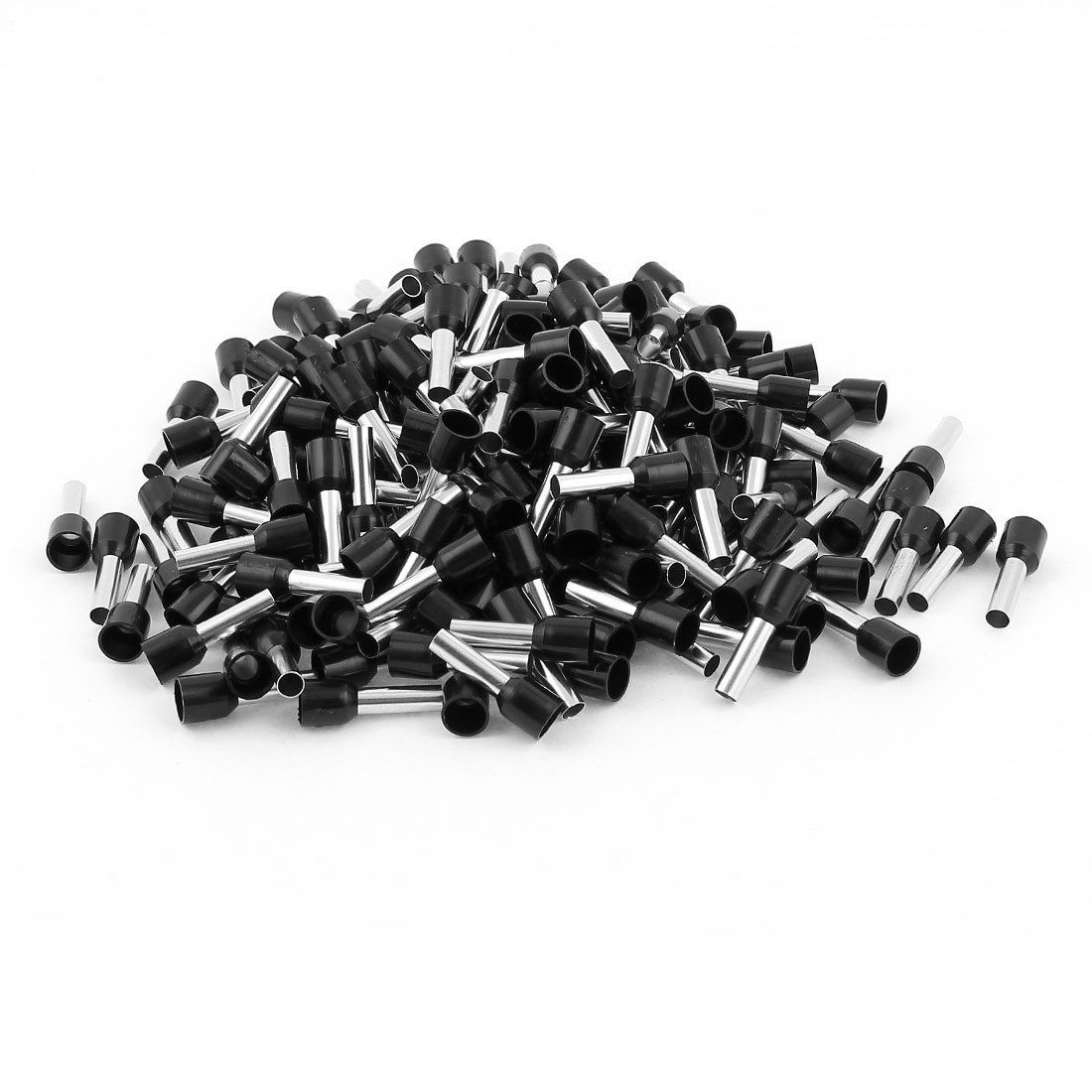200 x 6MM2 Crimp Cord End Terminal Insulated Bootlace Ferrule Connector Black