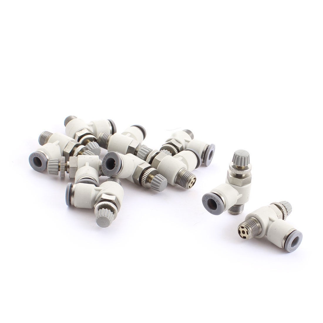 10pcs SL6 01 1 8 PT Male 6mm Tube Pneumatic Flow Control Valves
