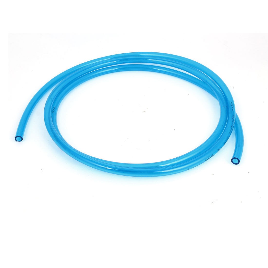 Pneumatic 6.5x10mm Air Quick Fitting Connection PU Tube 2M 6.6Ft Clear Blue