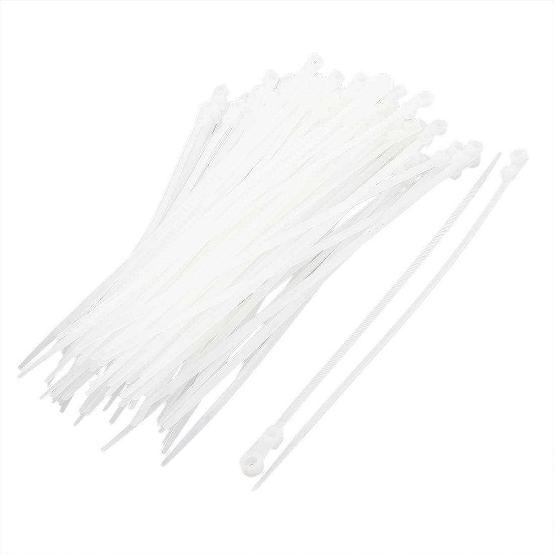 100pcs 3.6x200mm Wire Harness Screw Anchor Hole Mount Base Cable Attaching Tie