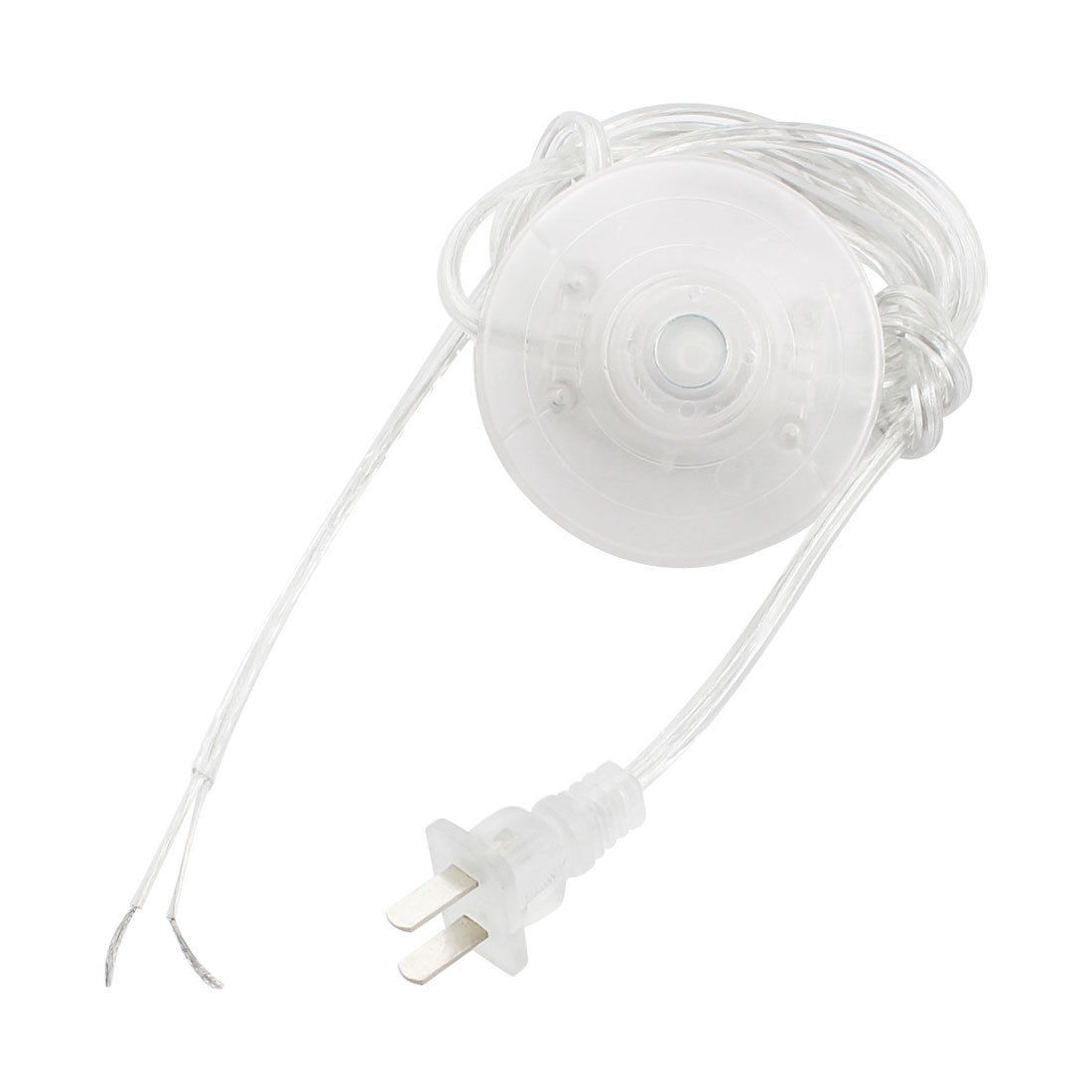 Clear Round AC 125V 3A AC 250V 6A EU Plug Step On Foot Switch 1.8M
