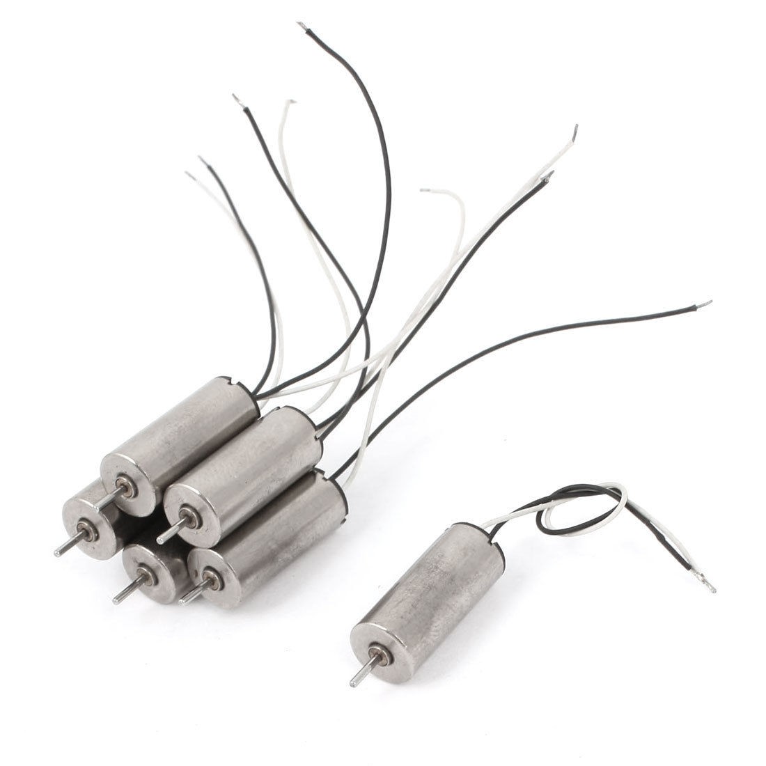 6Pcs 17mmx7mm Coreless Type 2-Wires Micro Motor for RC Helicopter Airplane