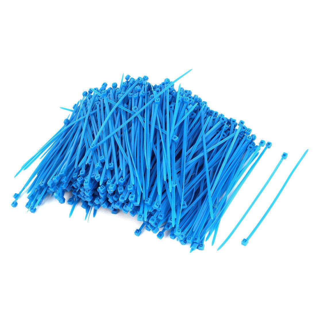 1000PCS 3mm x 100mm Nylon Self-Locking Electric Cable Zip Ties Fastener Blue