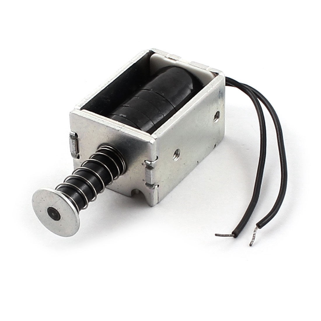 24V 5mm Force 100g Stroke Open Coil Form Pull DC Solenoid Electromagnet