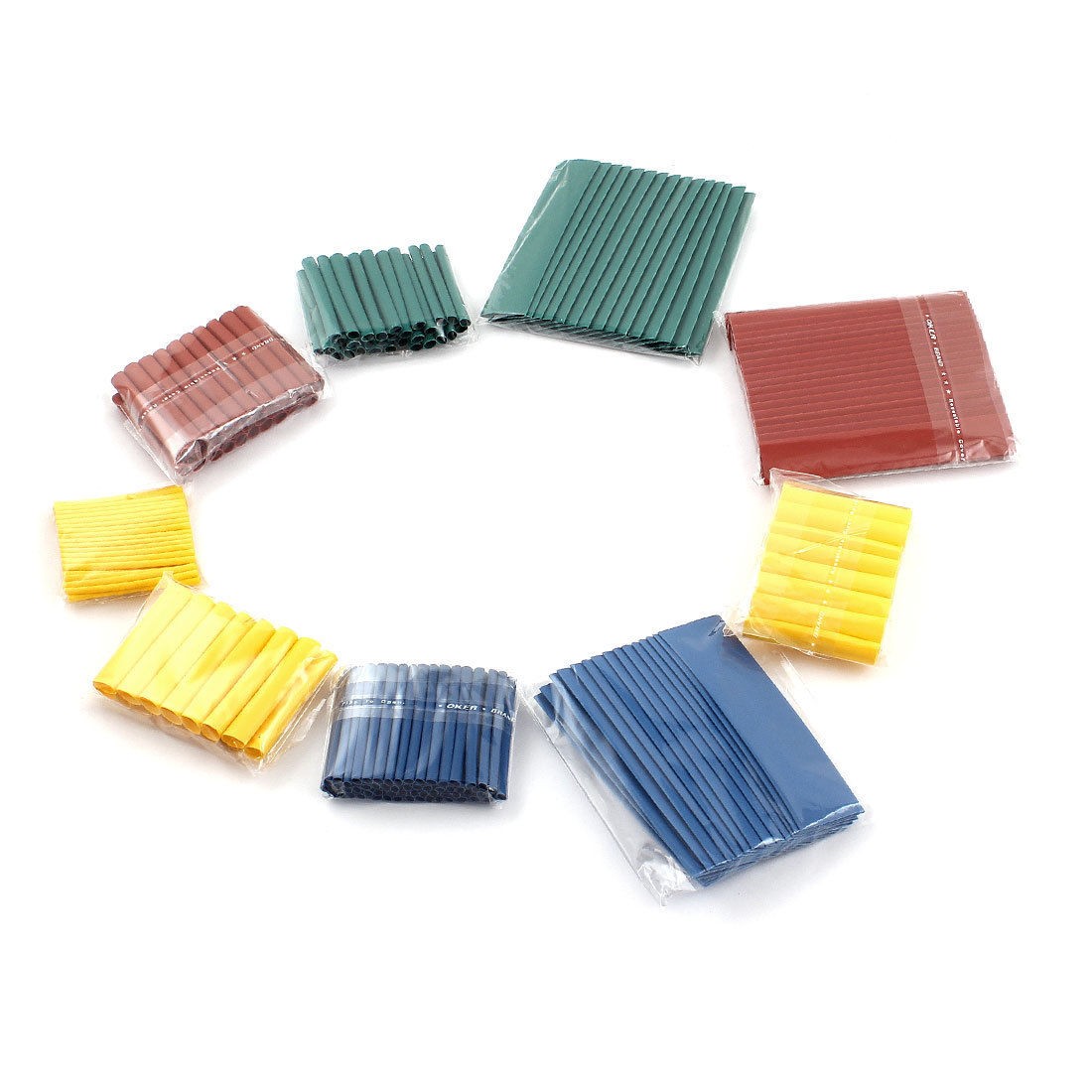New Kit 260Pcs Assortment 2:1 Heat Shrink Tubing Tube Sleeving Wrap Wire 8 Sizes