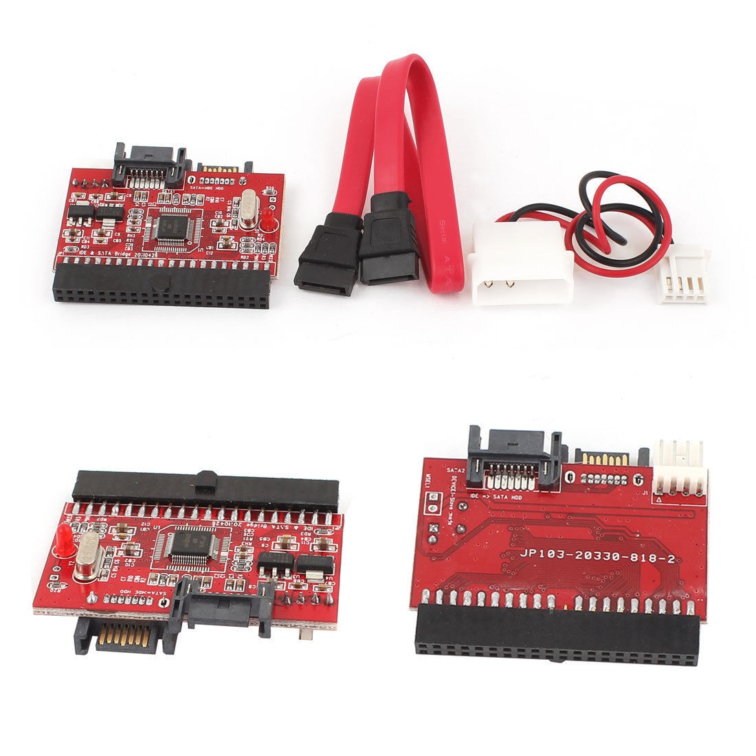 IDE 40pin 40P Female to SATA 2 Ports HDD Data Adpter Converter Adapter 1pcs