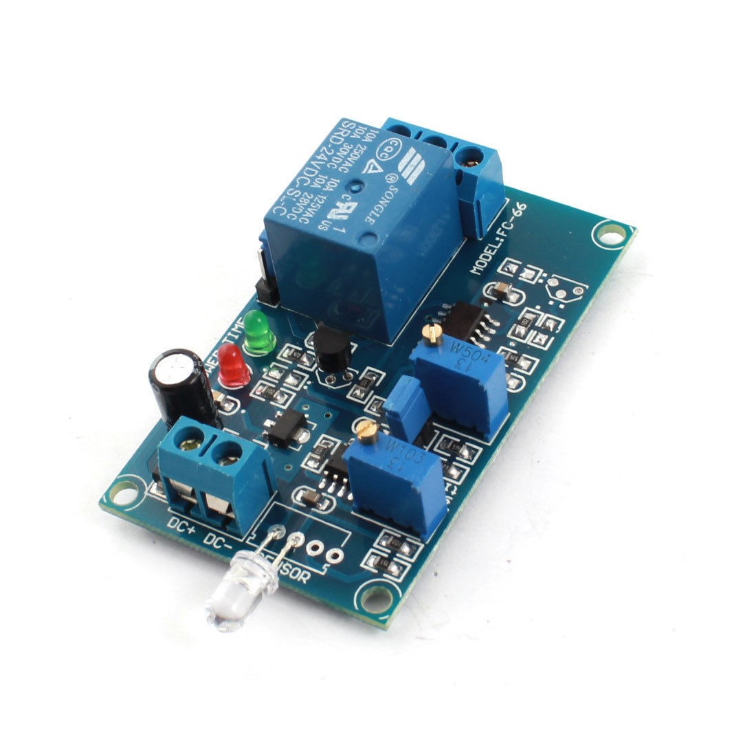 DC 24V Light Detection 1 CH Photosensitive Diode Sensor Time Delay Relay Module