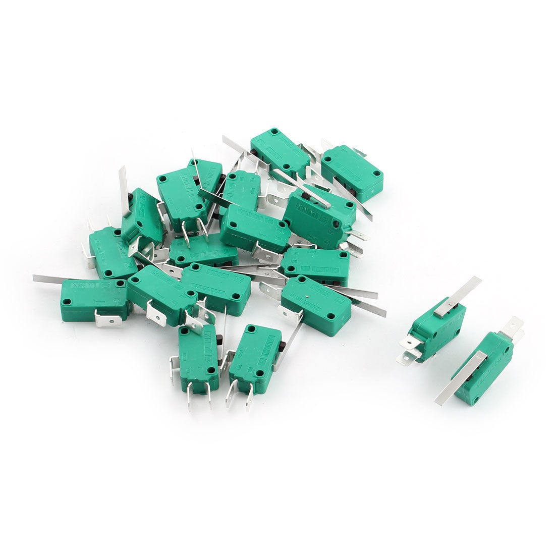 20pcs AC250V 125V 16A Straight Hinge Lever SPDT Micro Limit Switch KW3 Oz