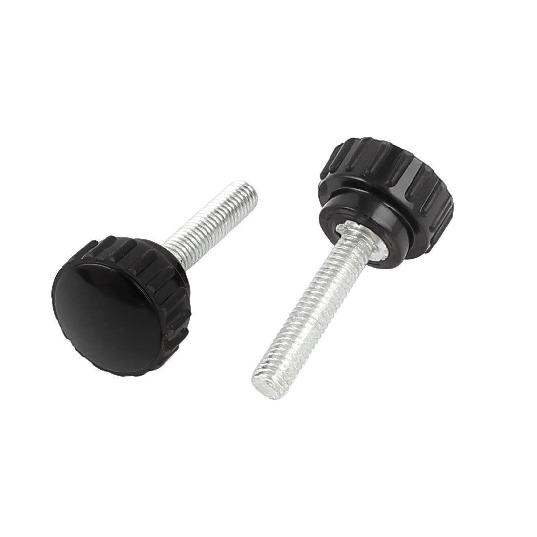 2pcs 43mm Height 6x30mm Male Thread Screw on Straight Knurled Knob