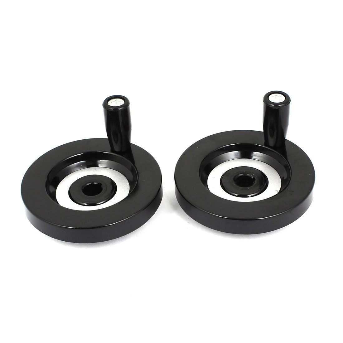 2 Pcs 80x12mm Aluminium Alloy Back Ripple Hand Wheel for Milling Machines