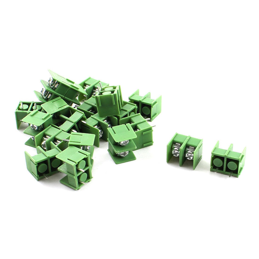20 Pcs DG7 62 2position 2pin 7 62mm Screw Terminal Barrier Blocks 300V 20A