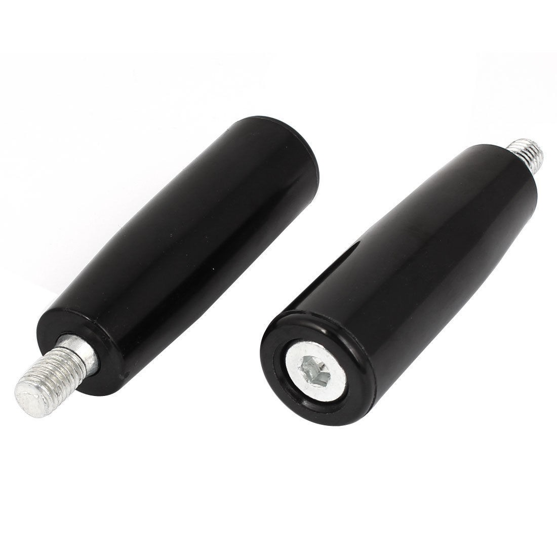 2pcs Milling Machine 10mm Dia Male Thread Revolving Handle Hand Grip 84mm Length