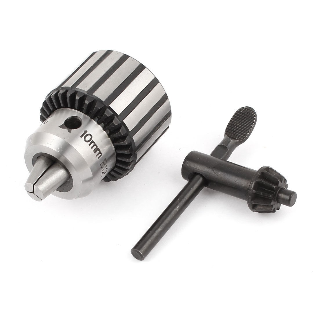 1 5 10mm Capacity B12 Drilling Tapered Threaded Spanner Drill Chuck w Key