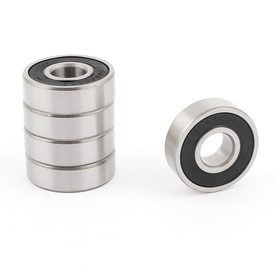 6000 2RS SEALED Deep Groove Roller Ball Bearing 10mm Inner Dia 5 Pcs