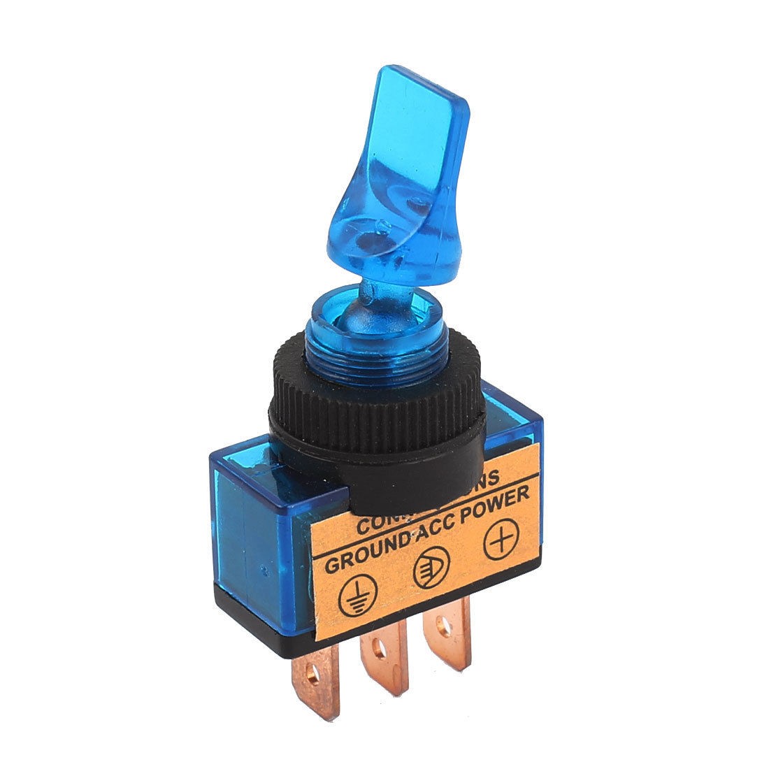 DC 12V Blue LED Lamp 2 Position on Off SPST Car Auto Truck Marine Toggle Switch