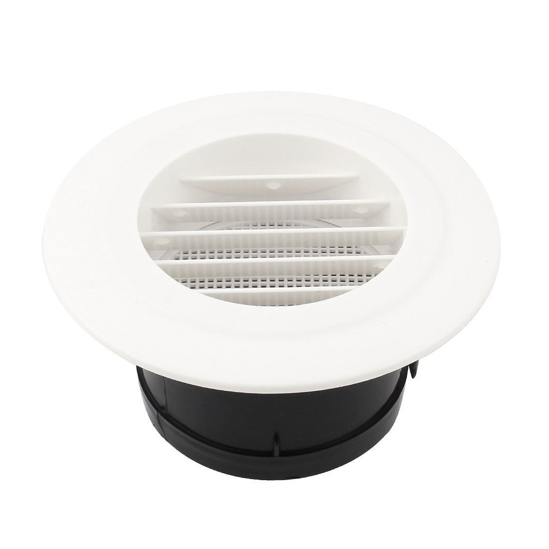 150mm 6" White Circle Air Vent Grilie Round Ducting Louver Ventilation Cover