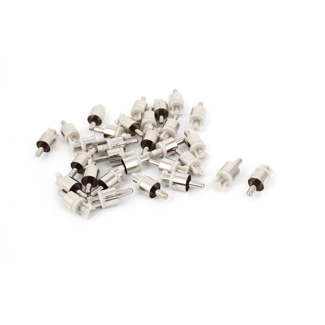 Single RCA Male Plug Jack Audio Coupler Adapter Connector 30pcs