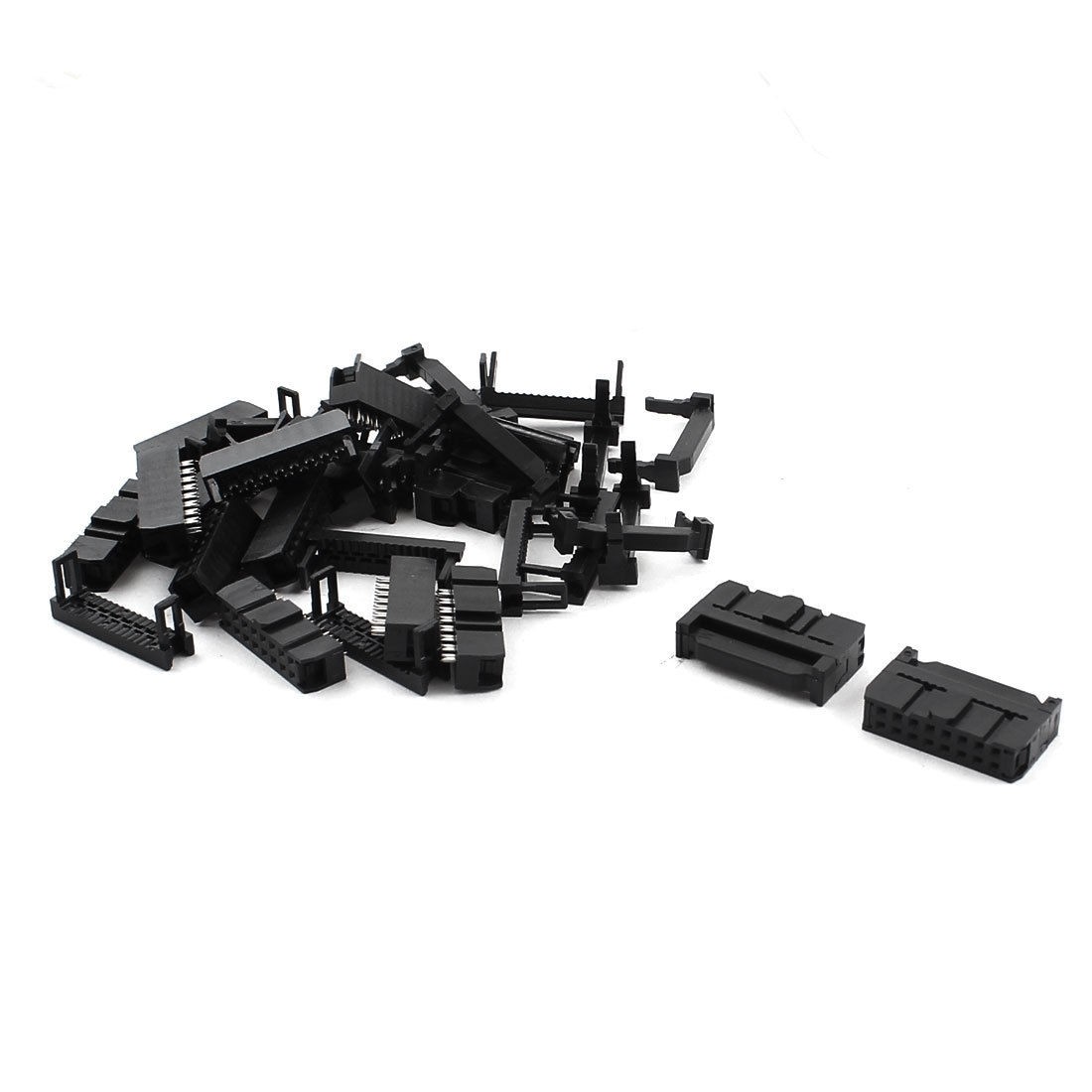 15 x 2 54mm 2X8P 16pin IDC Female Header Socket Connector Black