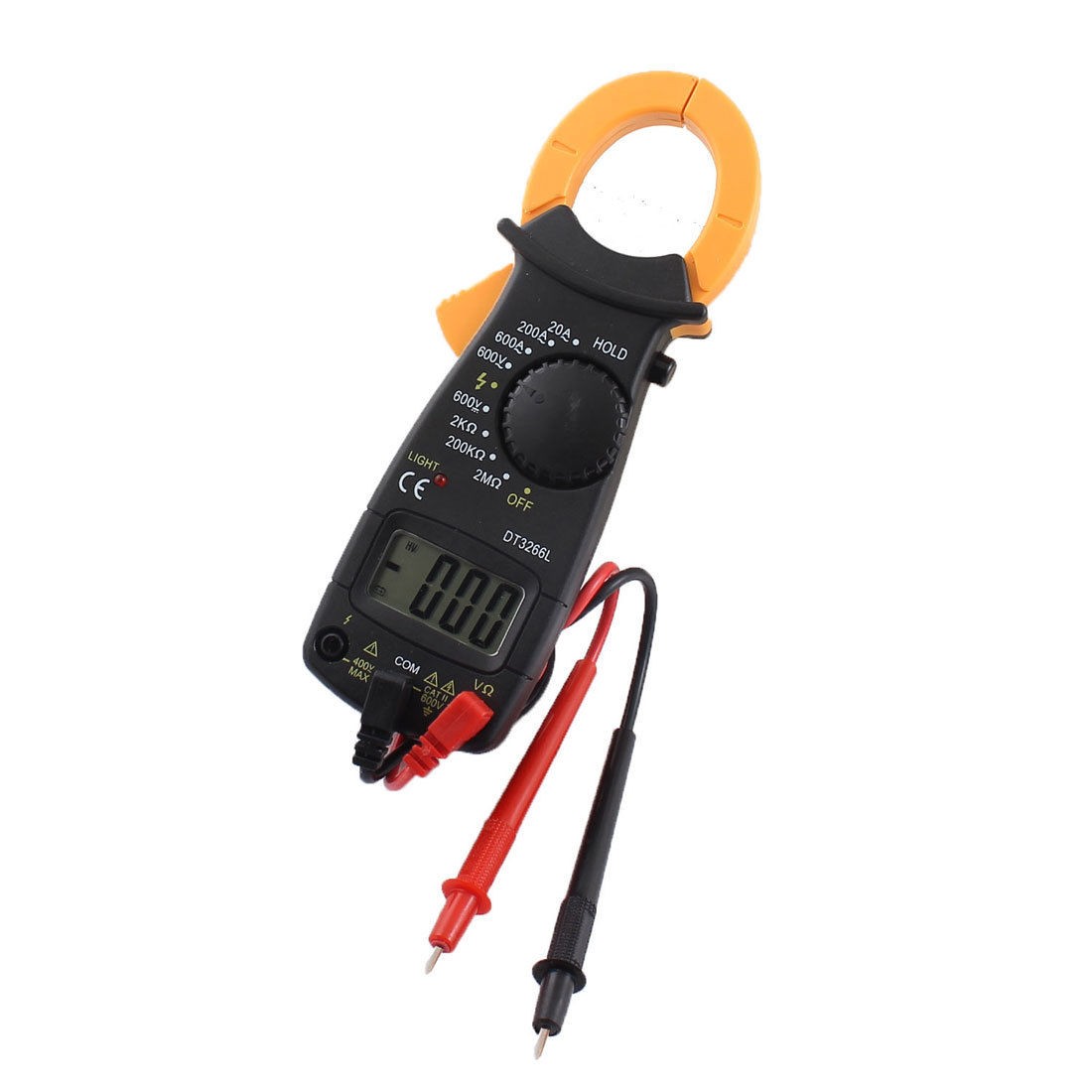 Dual Tester Leads LCD Digital Clamp Meter Multimeter Instrument DT3266L