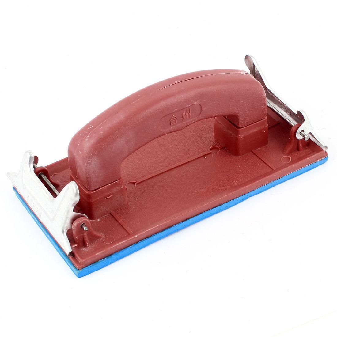 Polish Machine Emery Board Trowel Shaped Sandpaper Frame w Clips