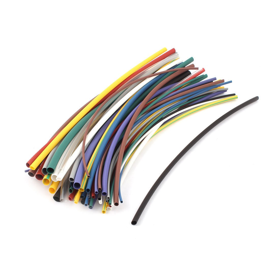 55pcs 2 1 Heat Shrink Tube Wire Wrap Assortment Tubing Sleeve Kit 1mm 5mm 5 Size