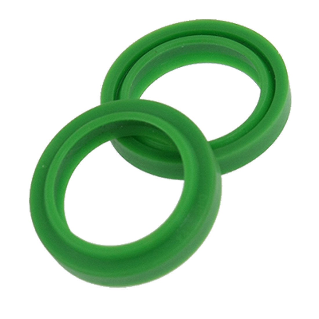 5 Pcs 22.4mm Inner Diameter Green Polyurethane PU Dust Seals
