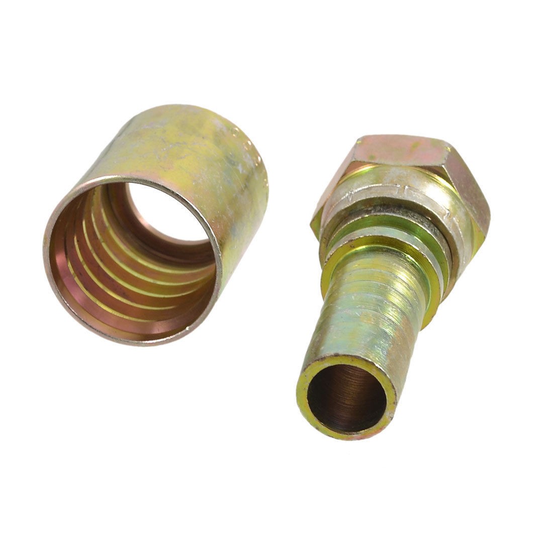 3/4" PT Thread Hydraulic Flat End Tube Adapter Oil Piping Connector