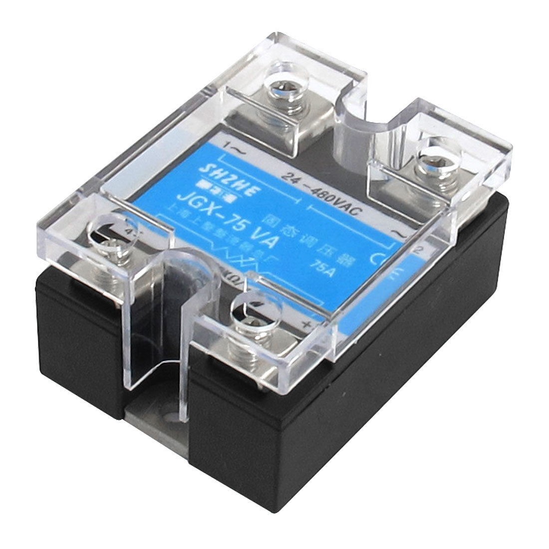 JGX 75VA 75A AC 24 480V Output Covered Adjustable Solid State Module Relay