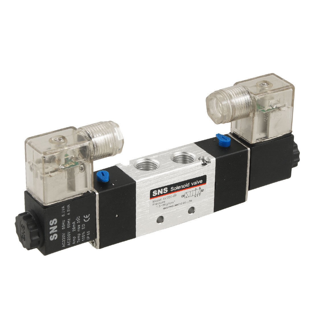 4V220 08 Inner Guide Type 2 Position 5 Way Solenoid Valve