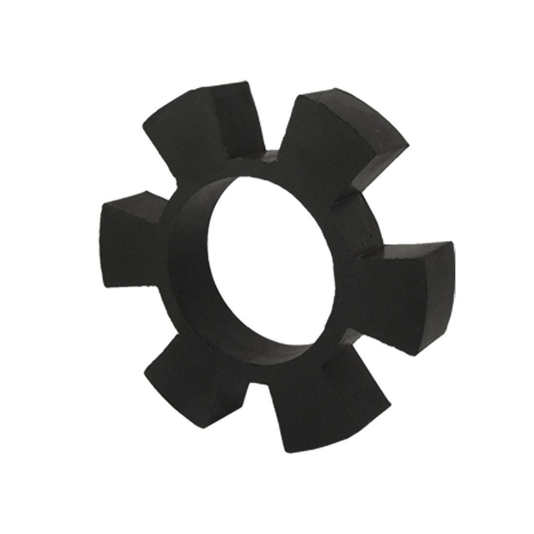Black 6 5/8" 170mm Diameter Rubber 6 Petal Shaft Coupling Coupler Damper