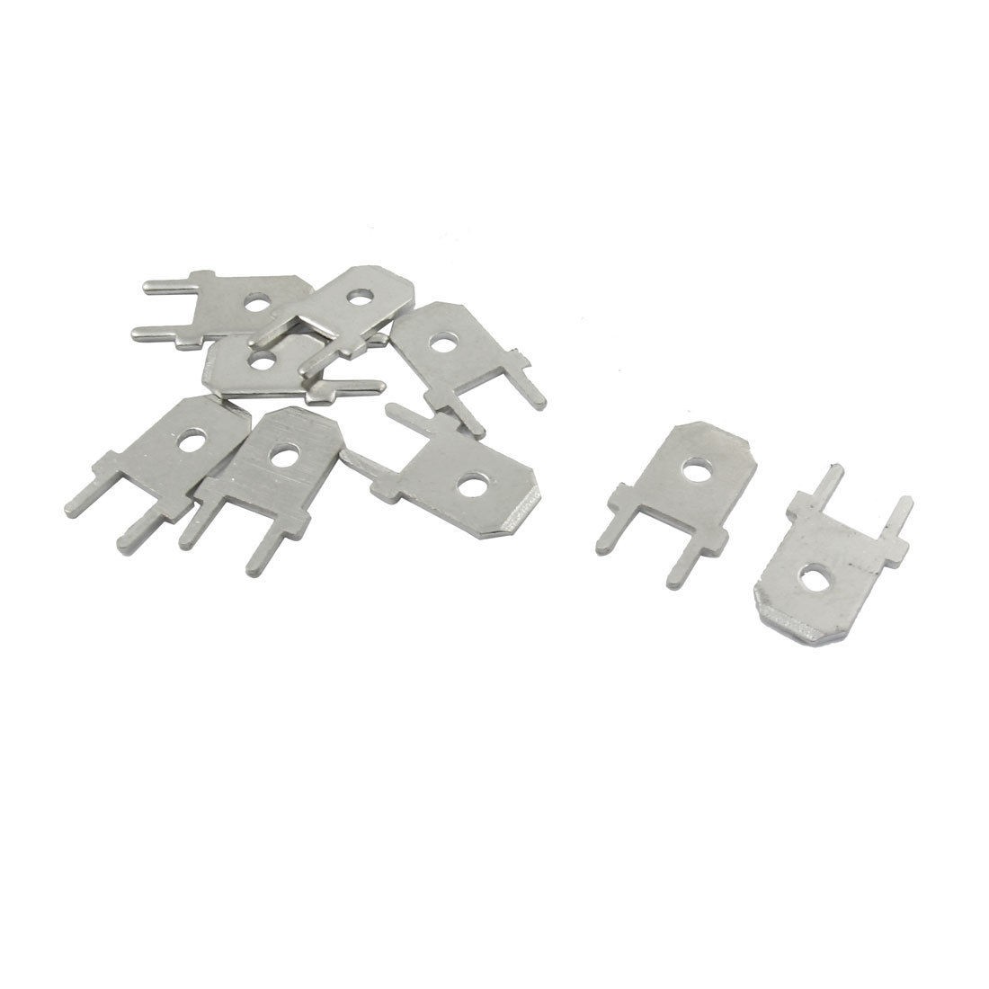 10 x 5/64" Stud Non Insulated Bare Ring Lug Terminal Connector 1/4" Width