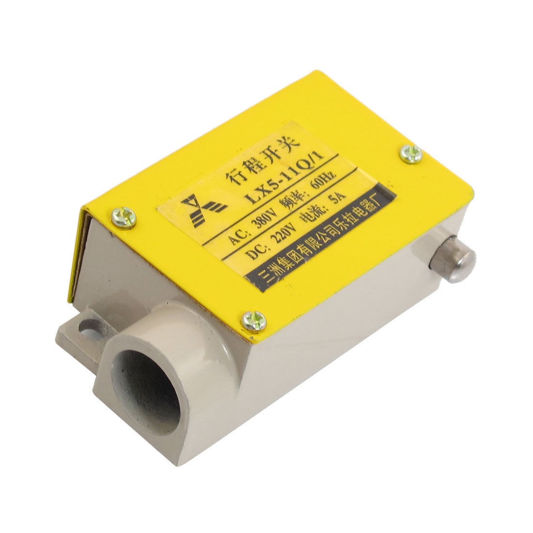 380VAC 3A 100VA 60Hz 220VDC 5A Momentary 1NO 1NC SPDT Push Plunger Limit Switch