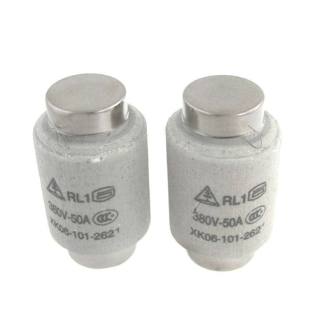 AC 380V 50A 46 x 26mm Screw Base Type Fuse Links RL1-60 2 Pcs