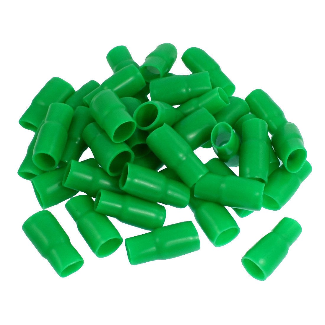 40 Pcs 12mm x 11mm Green Soft PVC Battery Terminal Boots Insulated Covers