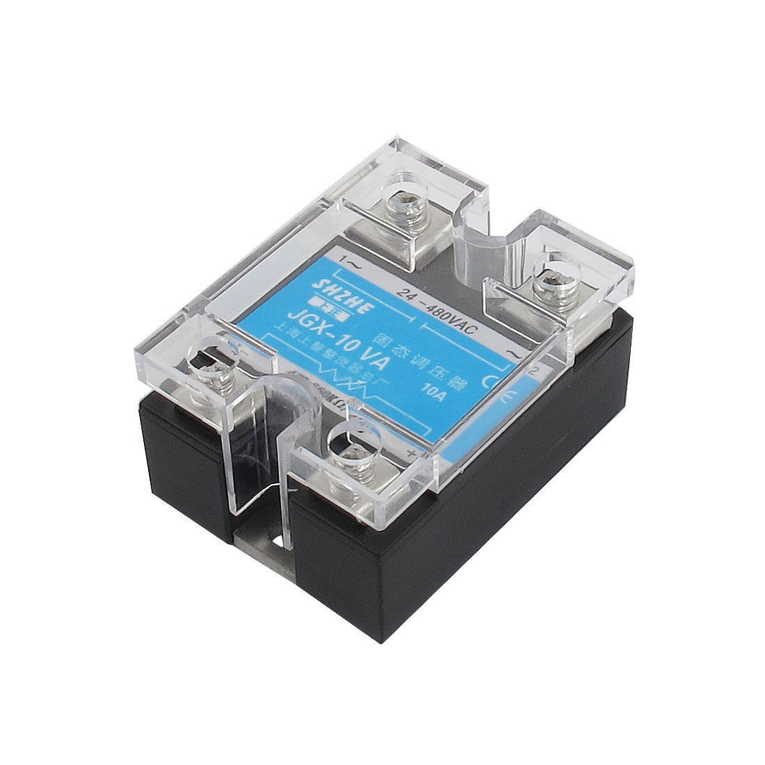 JGX 10VA 10A AC 24 480V Output Covered Adjustable Solid State Module Relay