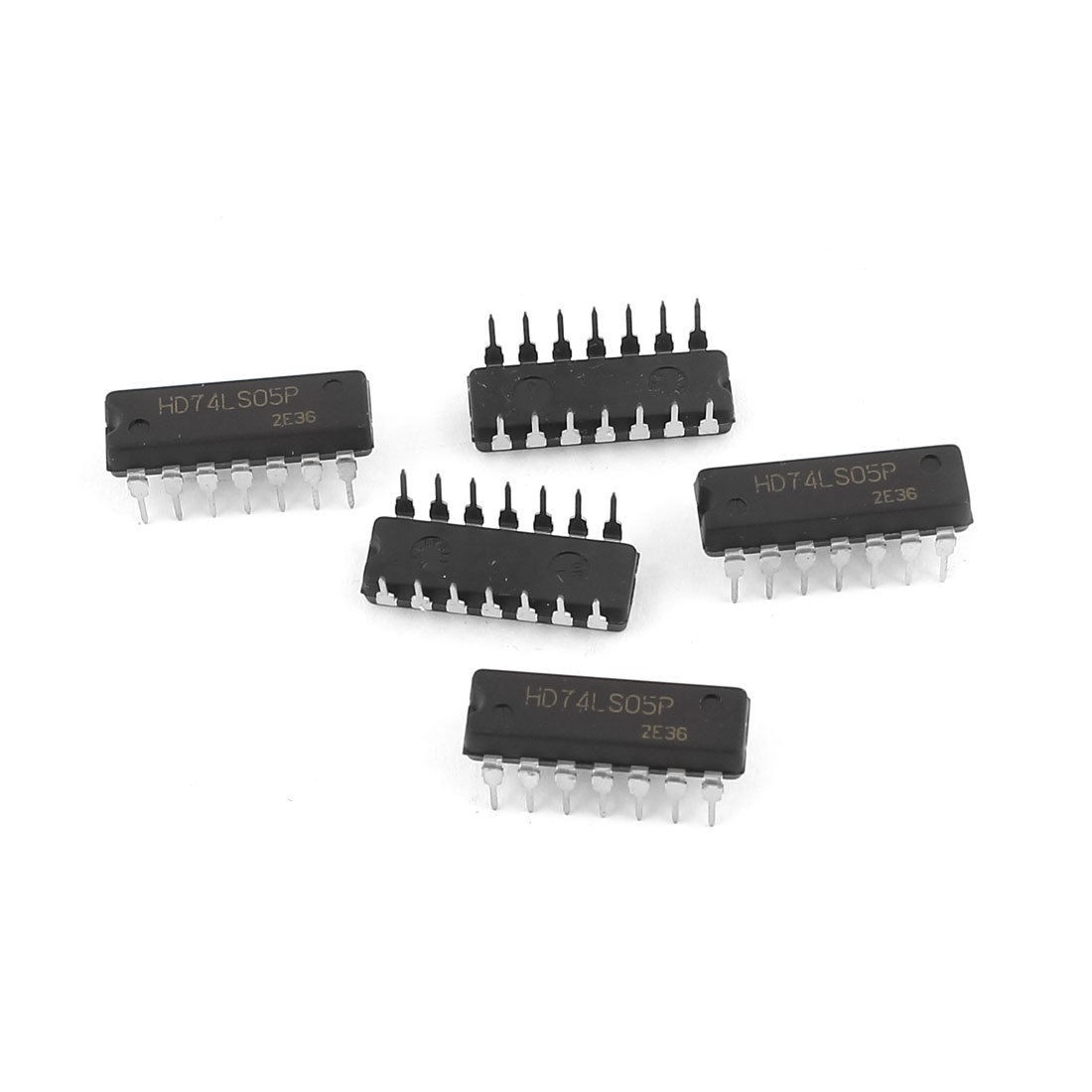 5 Pcs 74LS05 74LS05P DIP 14 Integrated Circuit IC Hex Inverters
