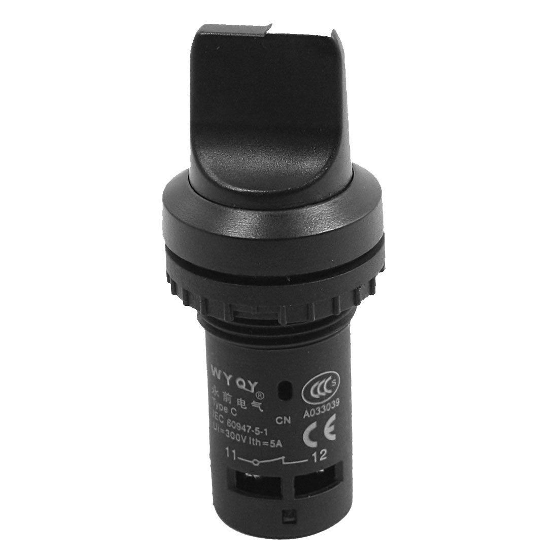 300V 5A 3 Selector Position Self Locking 1NO 1NC DPST Rotary Switch