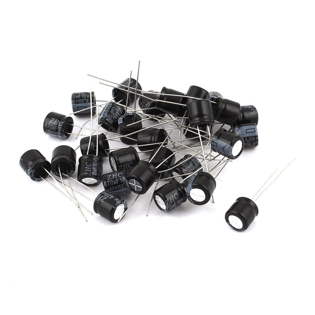 16V 470UF 8x8mm Through Hole Radial Lead Electrolytic Capacitor 30pcs