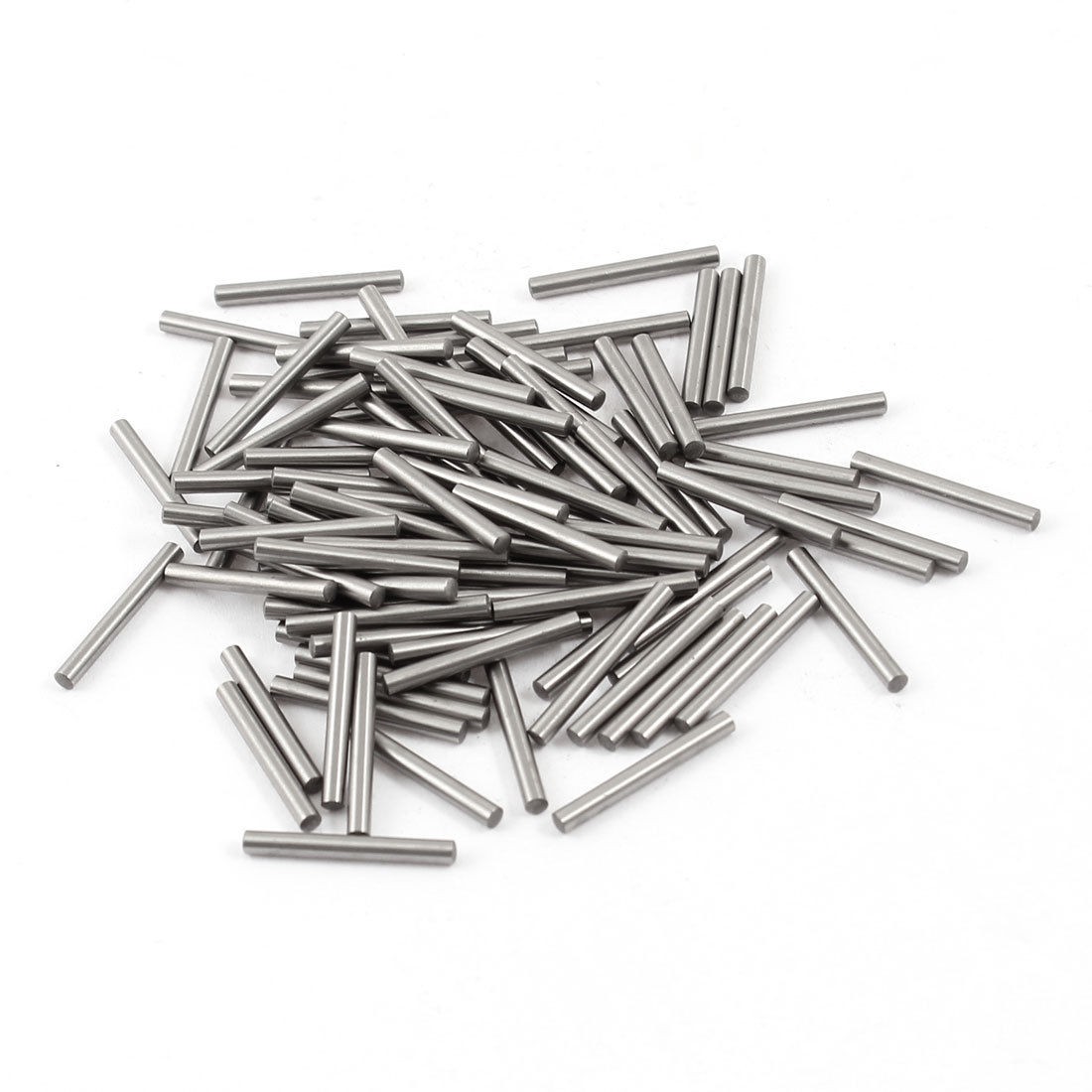 100 Pcs Stainless Steel 2 05mm x 18mm Dowel Pins Fasten Elements Silver Tone