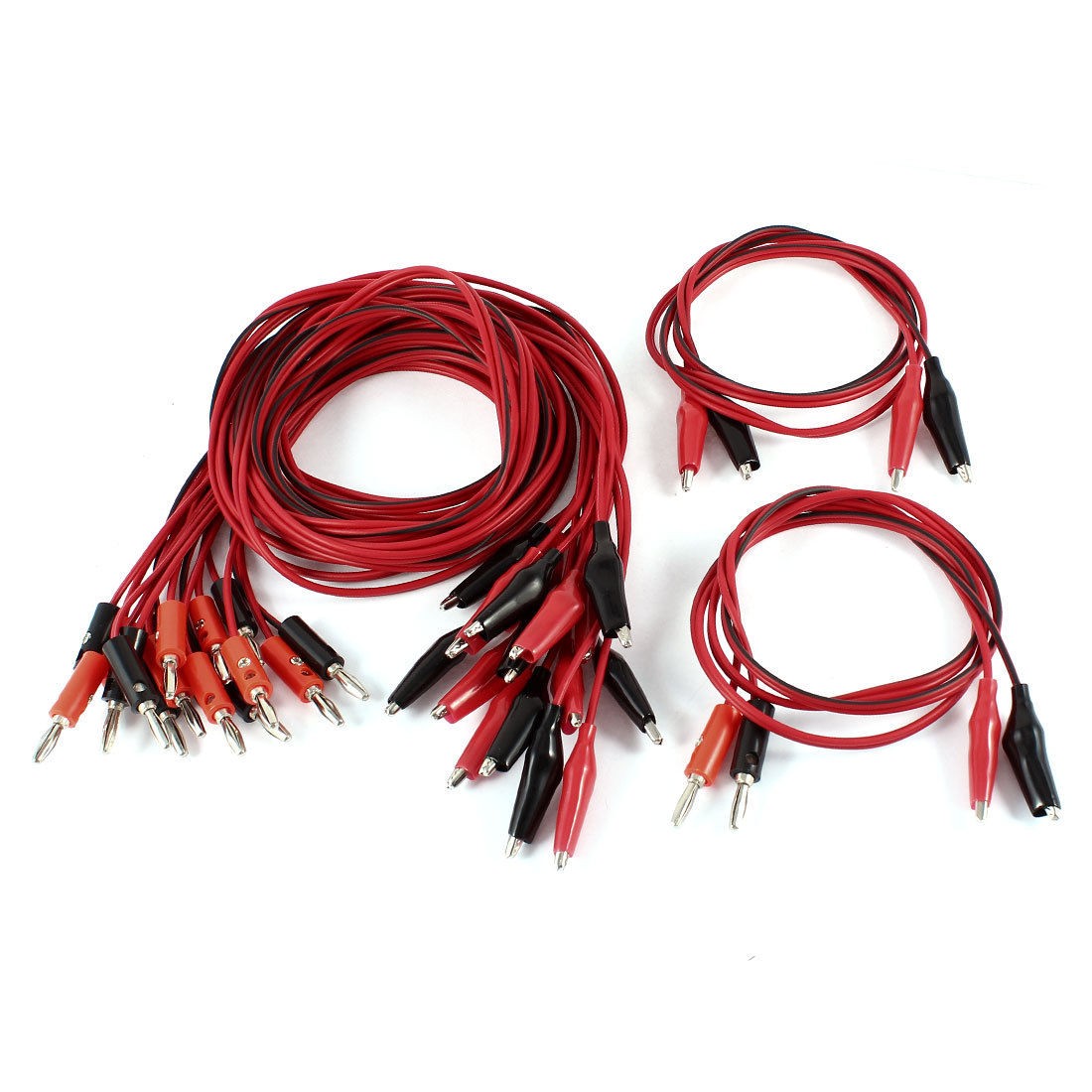 10 Pcs 4mm Banana Plug to Alligator Clip Terminal Test Leads 3Ft  for Multimeter