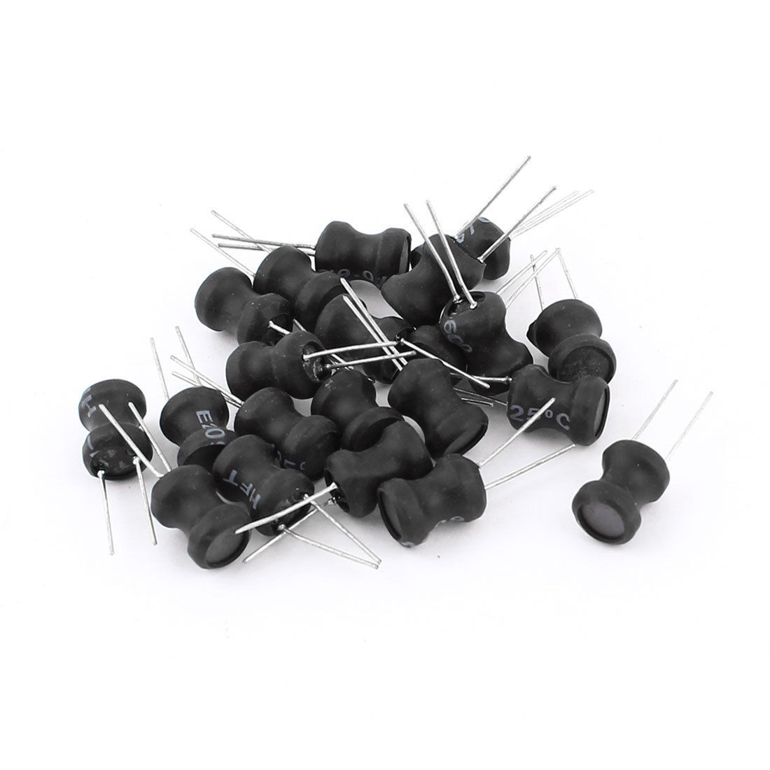 20 Pcs DIP Mount 100uH Inductance 8mmx10mm Radial Leaded Power Inductors