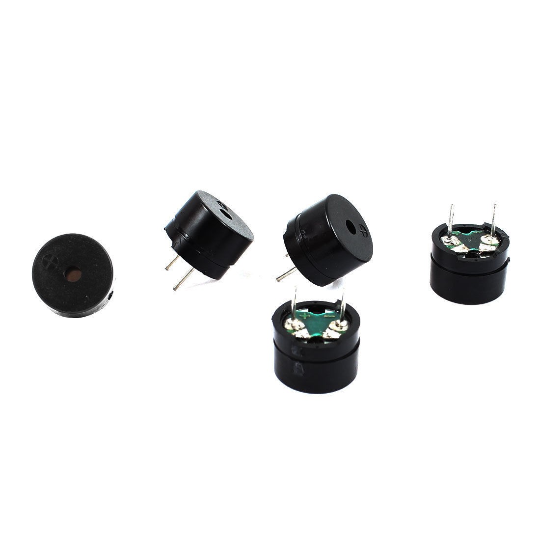 5 Pcs DC 3 5V 15mA 2 Pins Cylinder Electronic Continuous Sound Buzzer 12x8 5mm