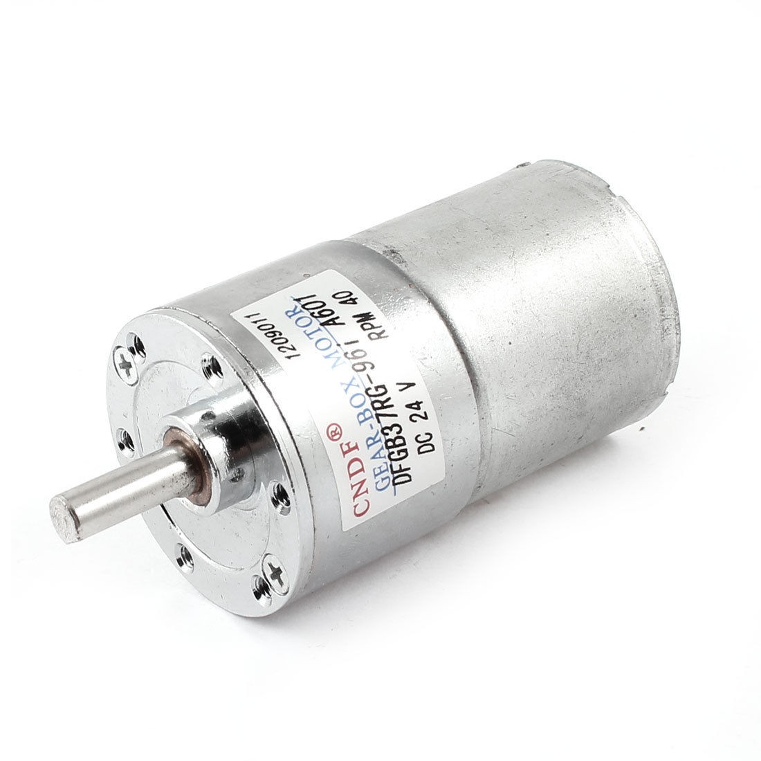 6mm Shaft 2 Pin Connector Cylinder Shape Gear Box Motor 40 RPM DC 24V