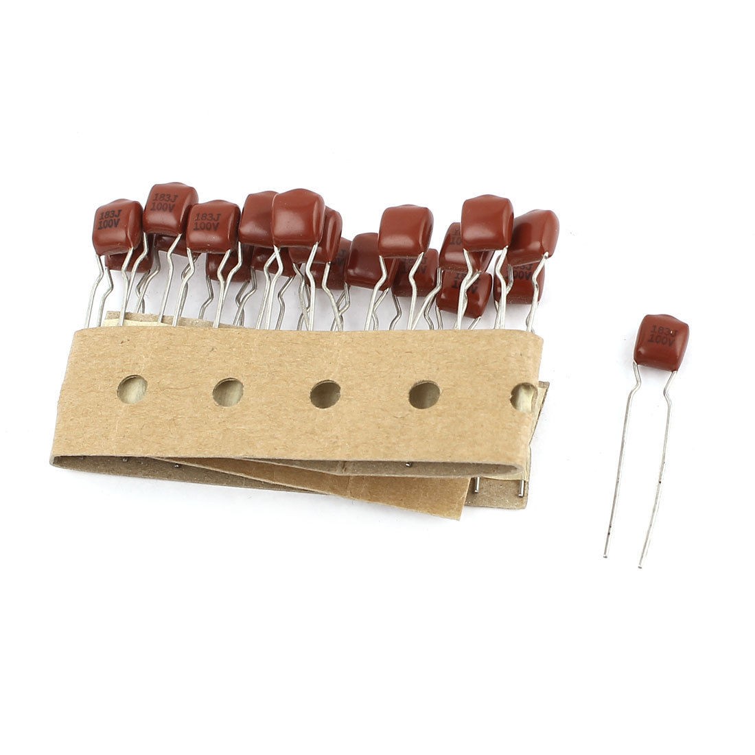 20pcs 183pF 0 018uF 100V 5 Metallized Mylar Polyester Film Capacitors CBB
