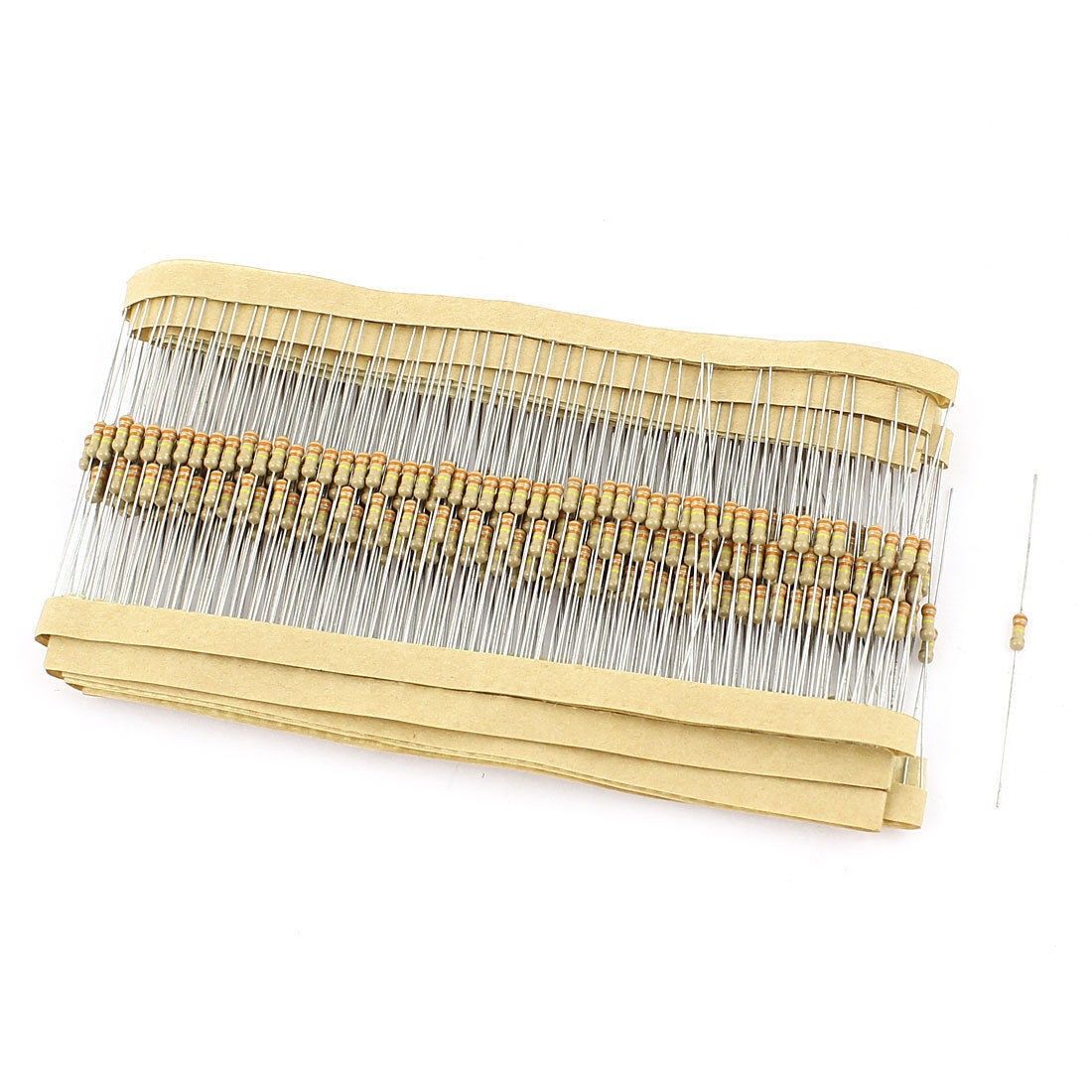 400 Pcs 330K Ohm 0.25W 5% Tolerance Axial Leads Type Carbon Film Resistors