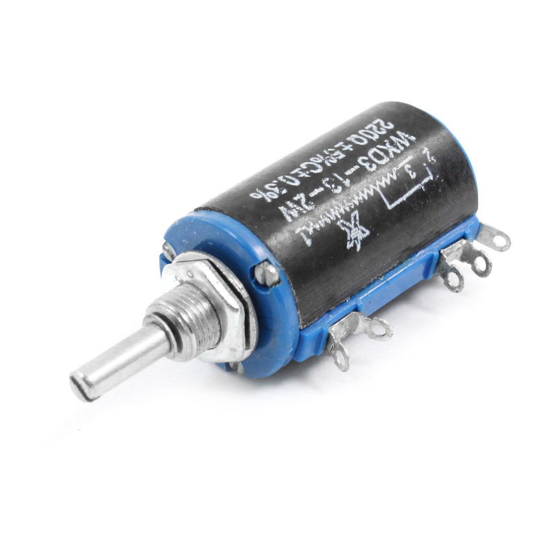 WXD3 13 2W 220 Ohm 4mm Shaft Dia Wire Wound Volume Control Potentiometer