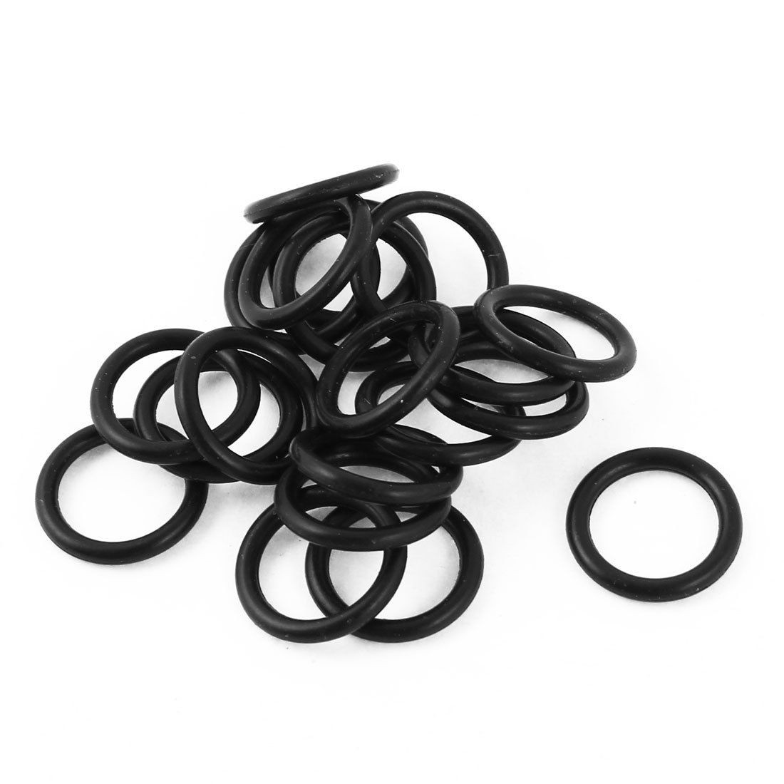 20 Pcs Replacement Black Rubber O Ring Oil Seal Gasket 14mm x 10mm x 2mm