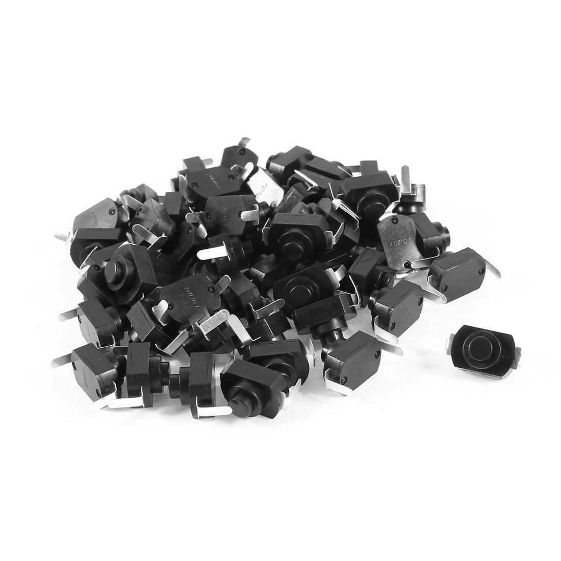 50 Pcs AC 125V 1 5A Vertical 2 Pins Latching Torch Push Button Switch